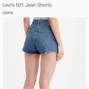 Levi’s 501 High Rise Denim Blue Jean Shorts